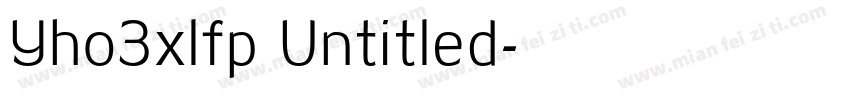 Yho3xlfp Untitled字体转换